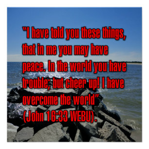 John 16:33 WEBU Poster