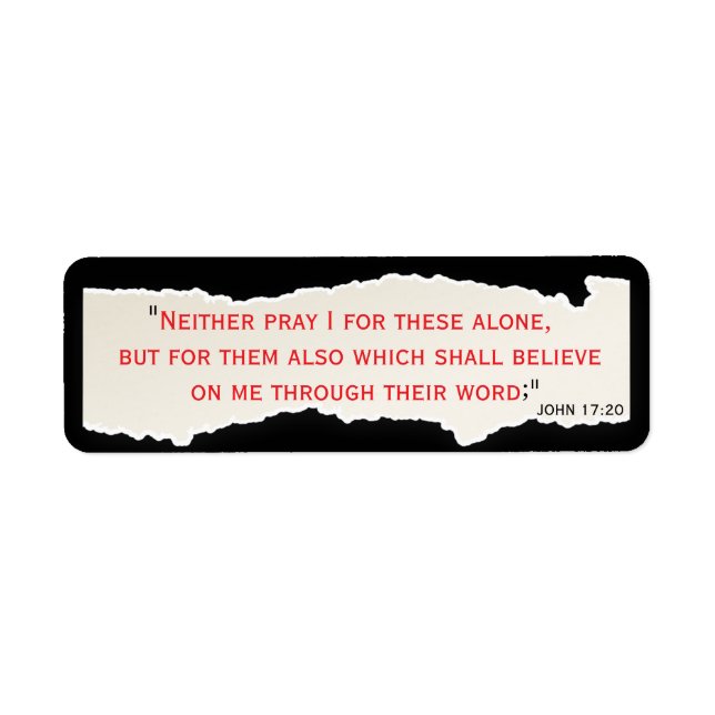John 17:20  (Front)