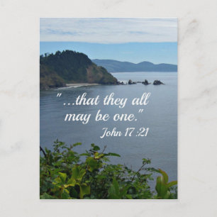 John 17:21 "That they all may be one." Postcard