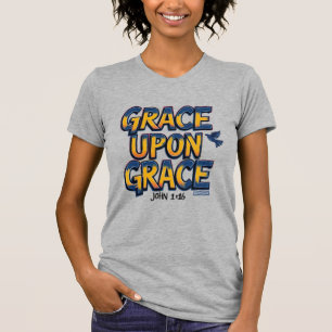 John 1:16 Digital Fusion Dove 80s Street Art T-Shirt