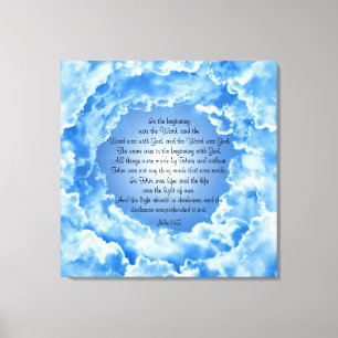 John 1:1-5  canvas print