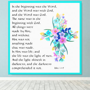 John 1:1-5  canvas print