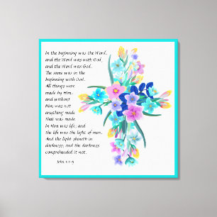 John 1:1-5 canvas print