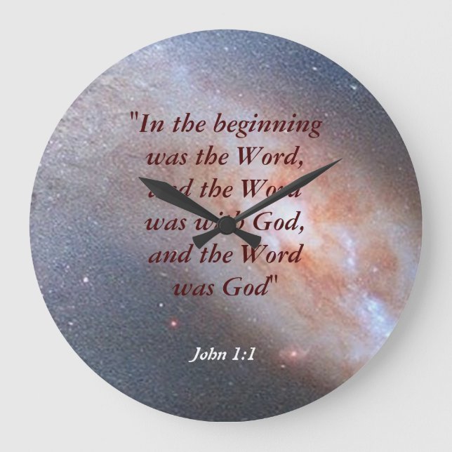 John 1:1 large clock (Front)