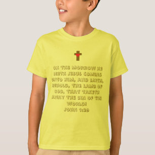 John 1:29 Christian Bible Verse T-Shirt