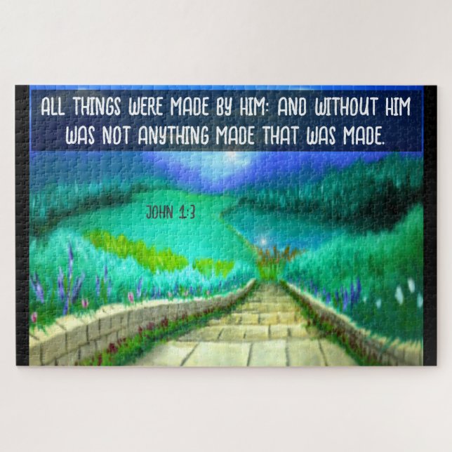 John 1:3 jigsaw puzzle (Horizontal)