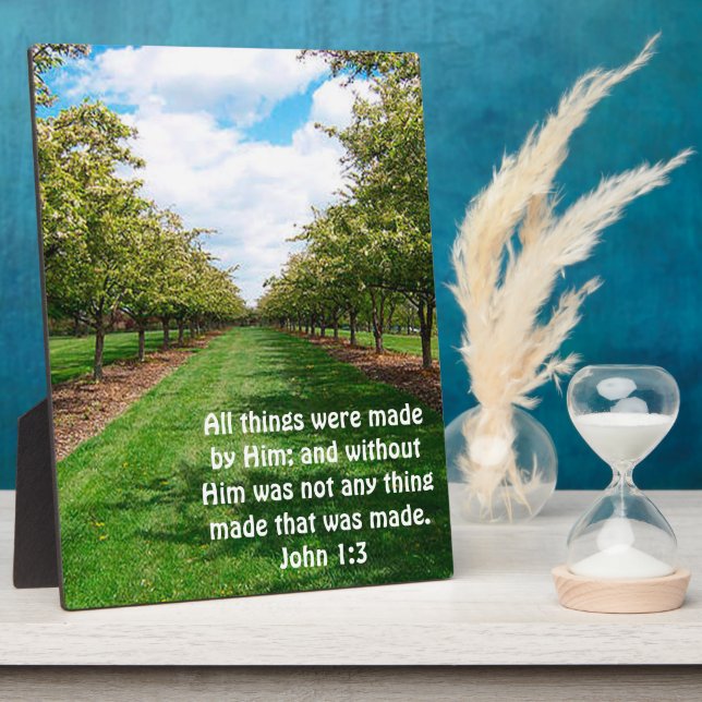 John 1:3 plaque (Side)