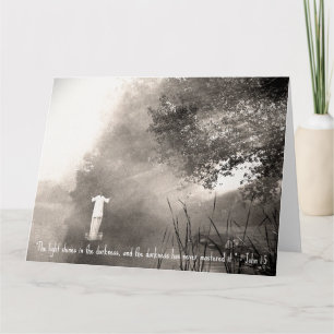 JOHN 1:5 Jumbo Greeting Card