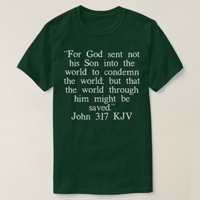 John 317 KJV T-Shirt (Design Front)