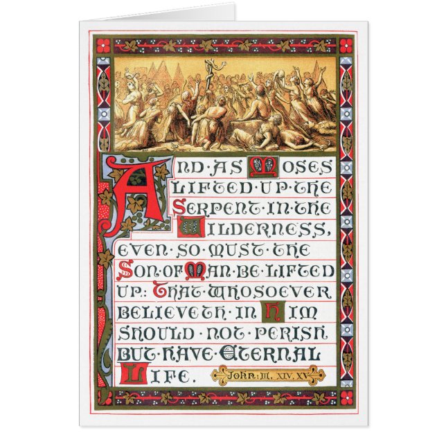 John 3:14-15 Scripture Heritage Artwork (Front)