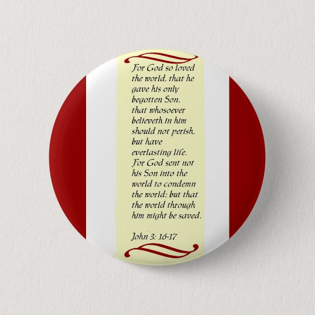 John 3:16-17 button (Front)