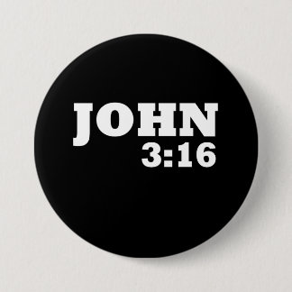 John 3:16 7.5 cm round badge
