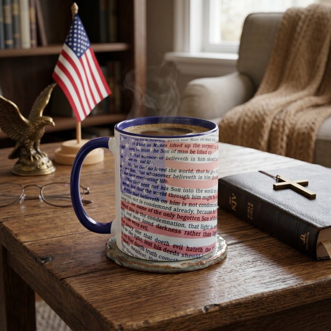 John 3:16 and American flag Mug (Creator Uploaded)