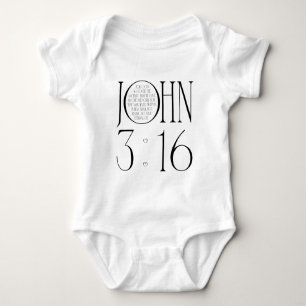 John 3:16 baby bodysuit