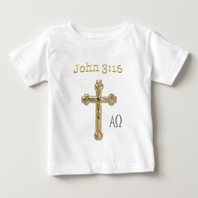 John 3:16 baby T-Shirt (Front)