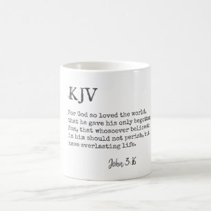 John 3:16 Bible Quote - Can be Customised Coffee Mug
