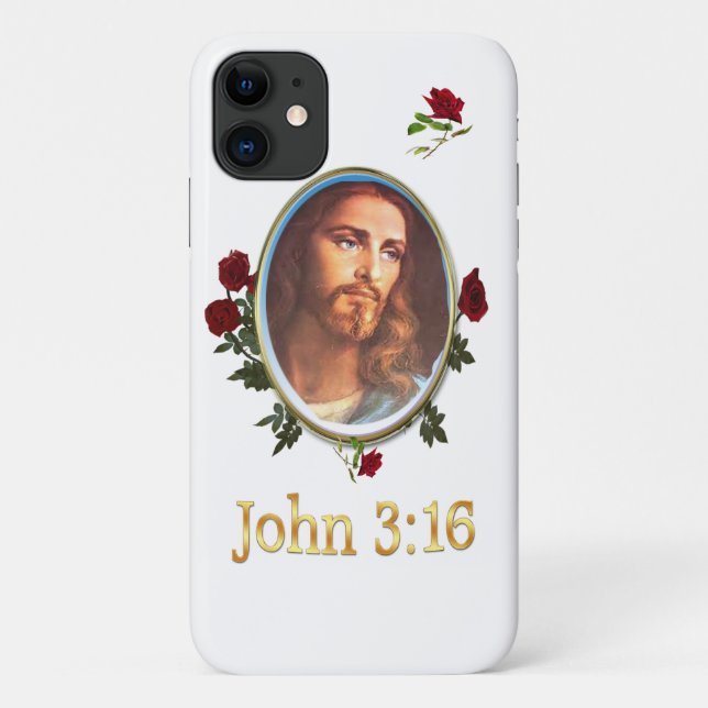 John 3:16 Bible verse Case-Mate iPhone Case (Back)