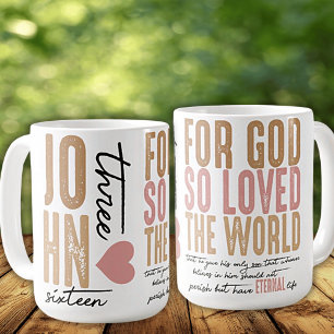 John 3:16 Bible Verse Ceramic Mug