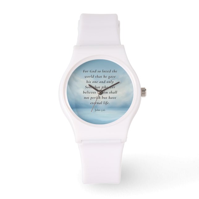 John 3:16 Bible Verse Image Watch (Front)