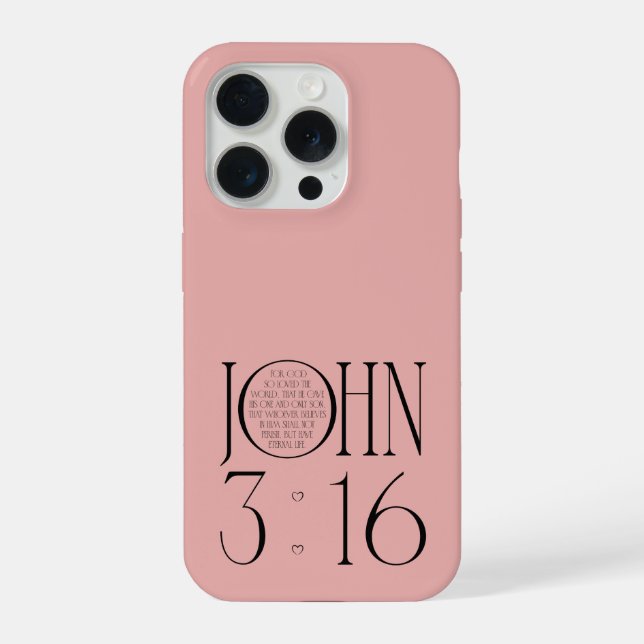 John 3:16 - Bible Verse iPhone Case (Back)