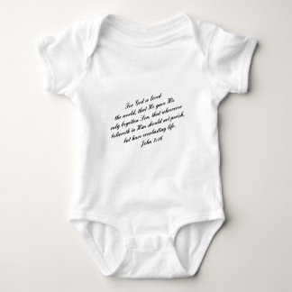 John 3:16 Bible Verse (KJV) Baby Bodysuit