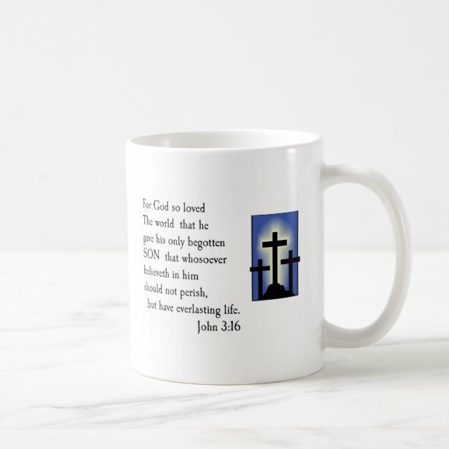 John 3:16 Bible Verse Mug Design (Right)