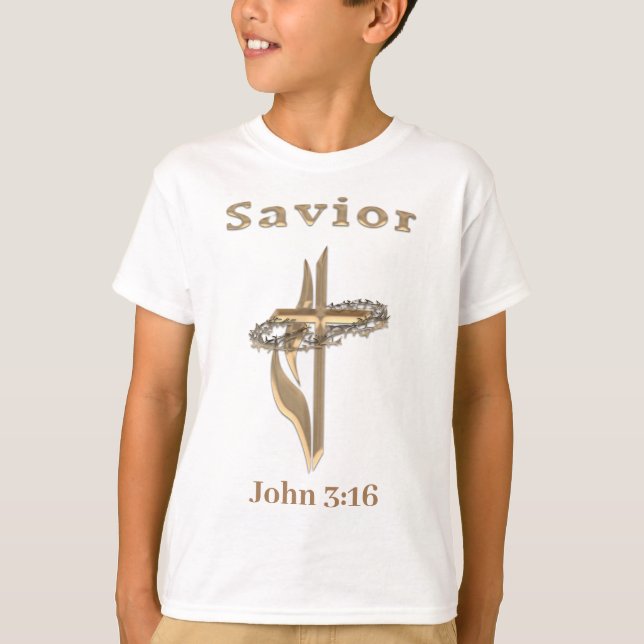 John 3:16 Bible verse T-Shirt (Front)