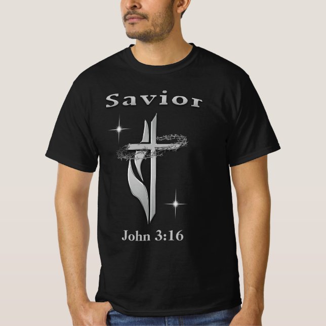 John 3:16 Bible verse T-Shirt (Front)
