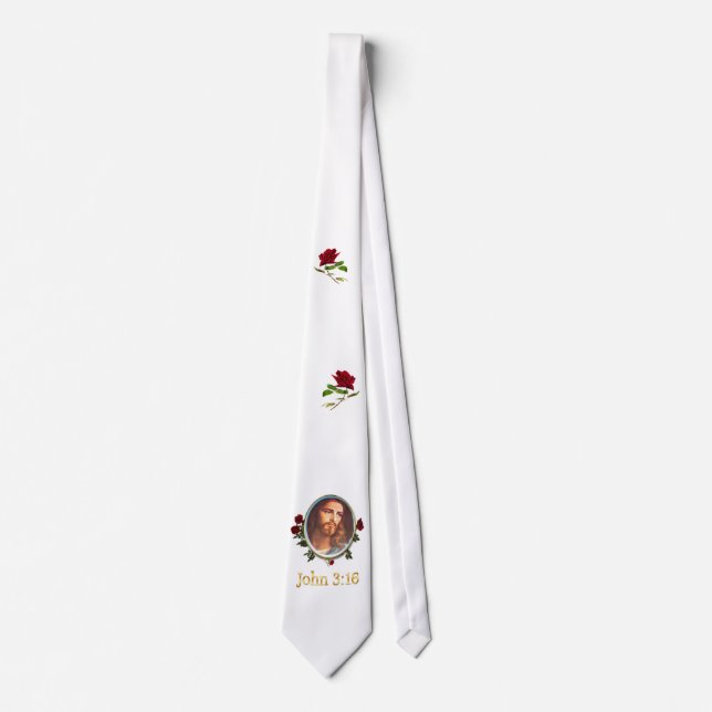 John 3:16 Bible verse Tie (Front)