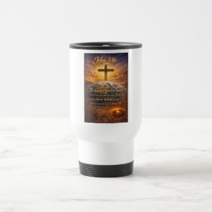 John 3:16 Bible Verse Travel Mug