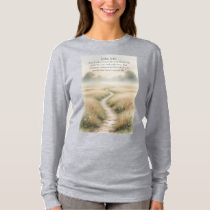 John 3:16 Bible Verse Women's Long Sleeve Tee
