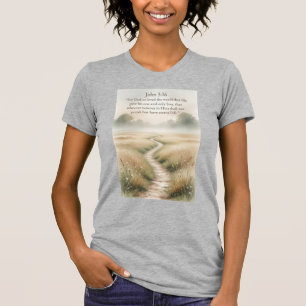 John 3:16 Bible Verse Women's Tee Shirt