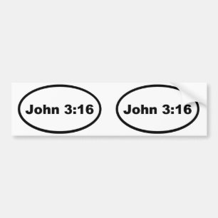 John 3:16 bumper sticker