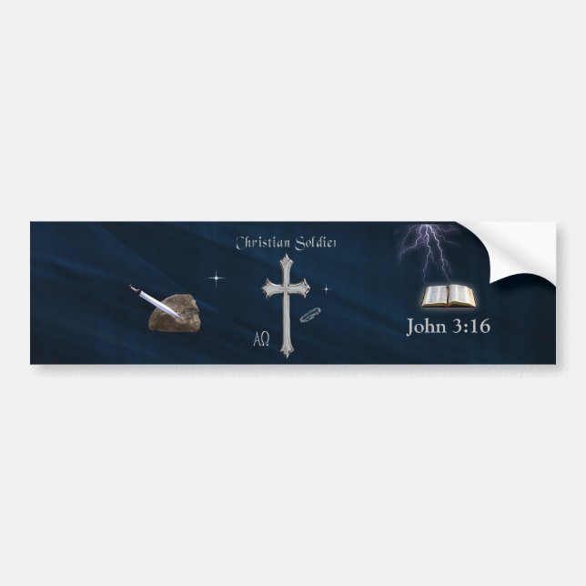John 3:16 bumper sticker (Front)