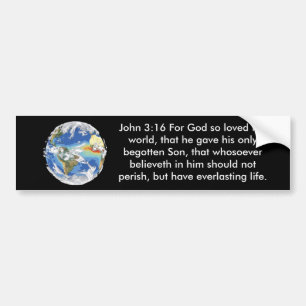 John 3:16 Bumper sticker