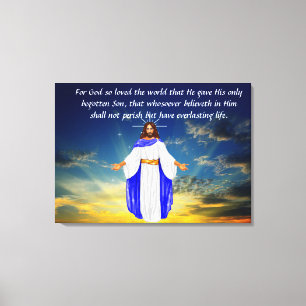 John 3:16  canvas print