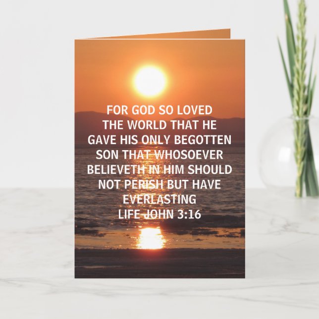 JOHN 3 16 CARD (Front)