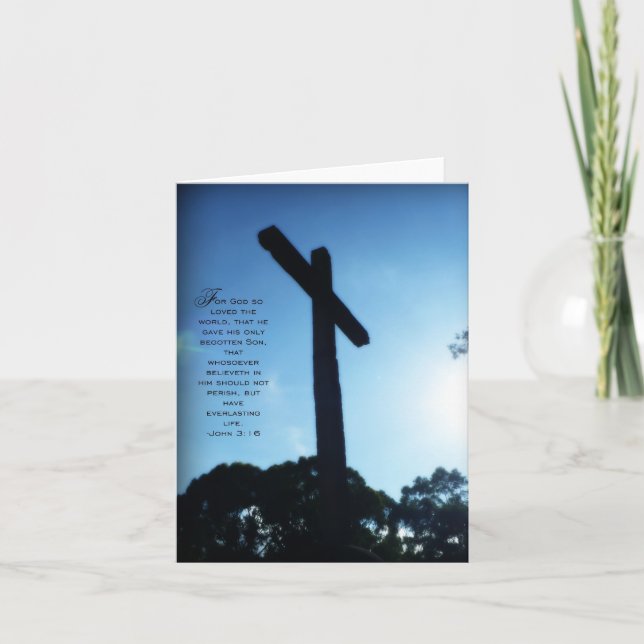 John 3:16 card (Front)