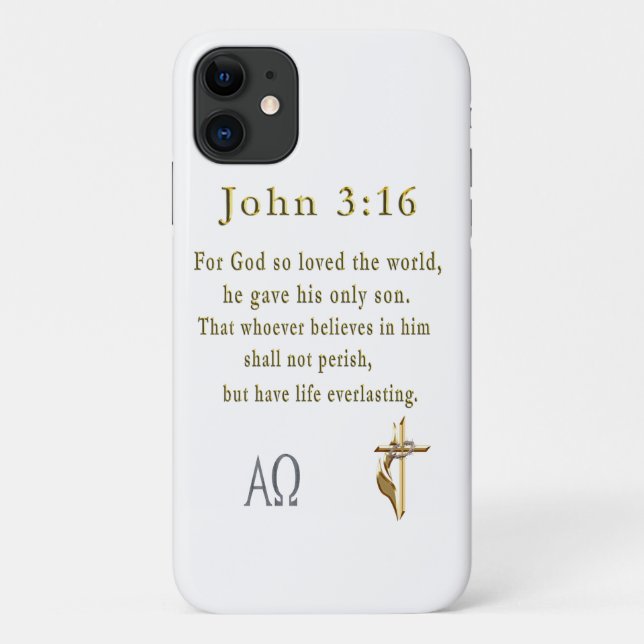 John 3:16 Case-Mate iPhone case (Back)
