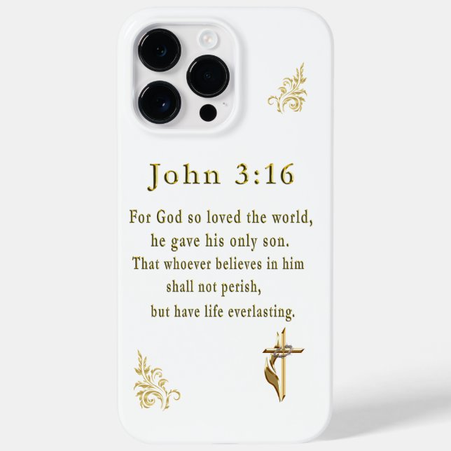 John 3:16 Case-Mate iPhone case (Back)