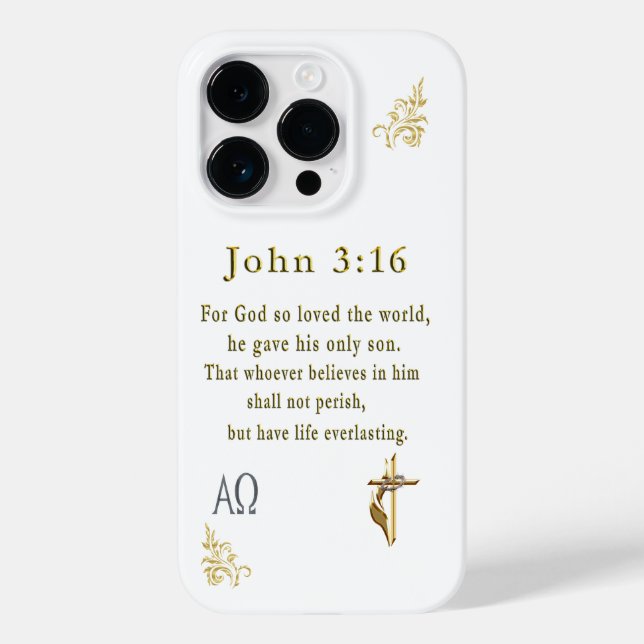 John 3:16 Case-Mate iPhone case (Back)