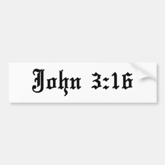 john 3:16 christian bible verse bumper sticker