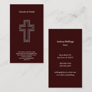 John 3:16 Christian Business Card