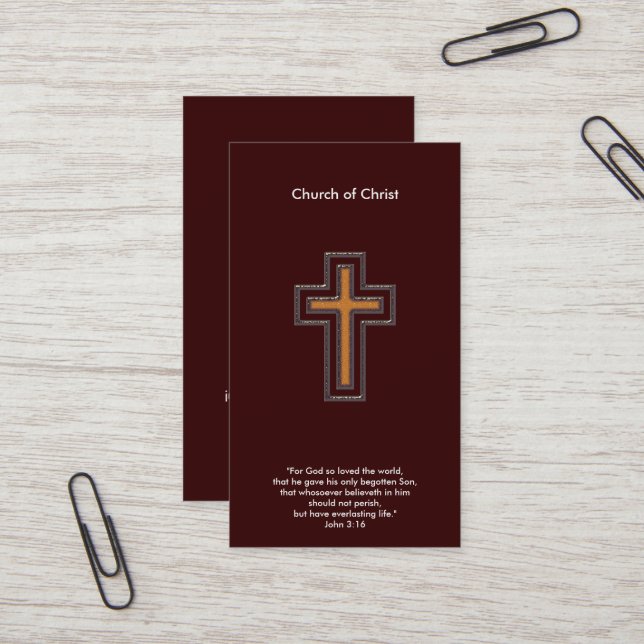 John 3:16 | Christian Business Card (Front/Back In Situ)