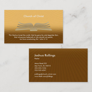 John 3:16 - Christian Business Card