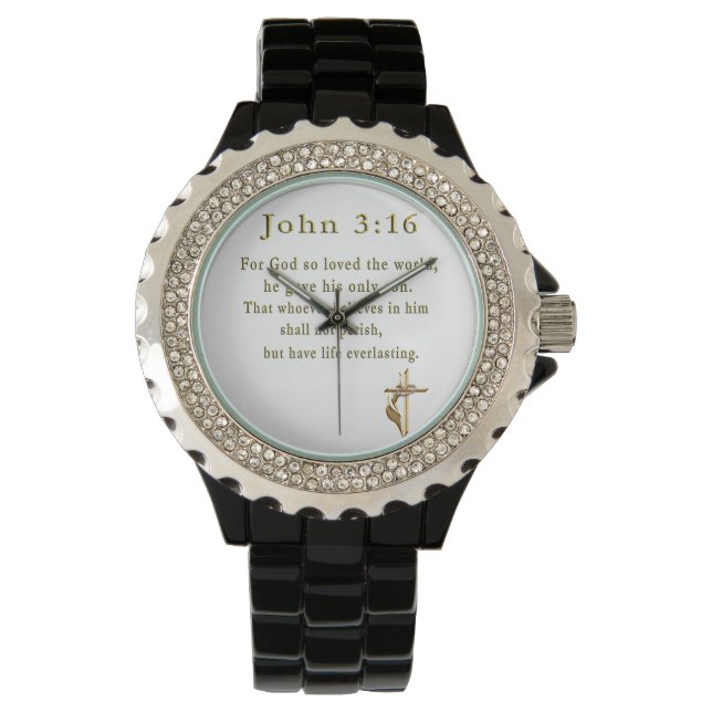 John 3:16 christian gifts watch (Front)