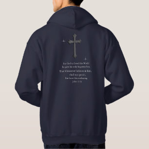 John 3:16 Christian  Hoodie