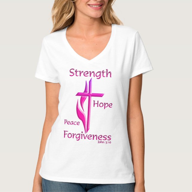 John 3:16 Christian t-shirt (Front)