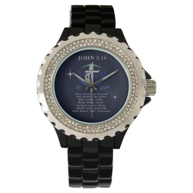 John 3:16 Christian  Watch (Front)