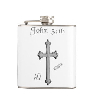John 3:16 clothing hip flask